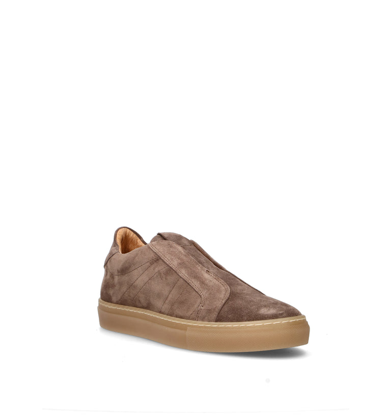 LORENZO TERRA Sneaker uomo marrone in suede