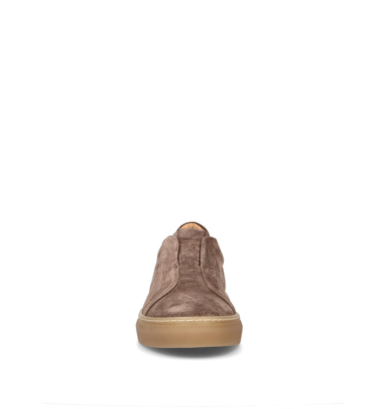LORENZO TERRA Sneaker uomo marrone in suede