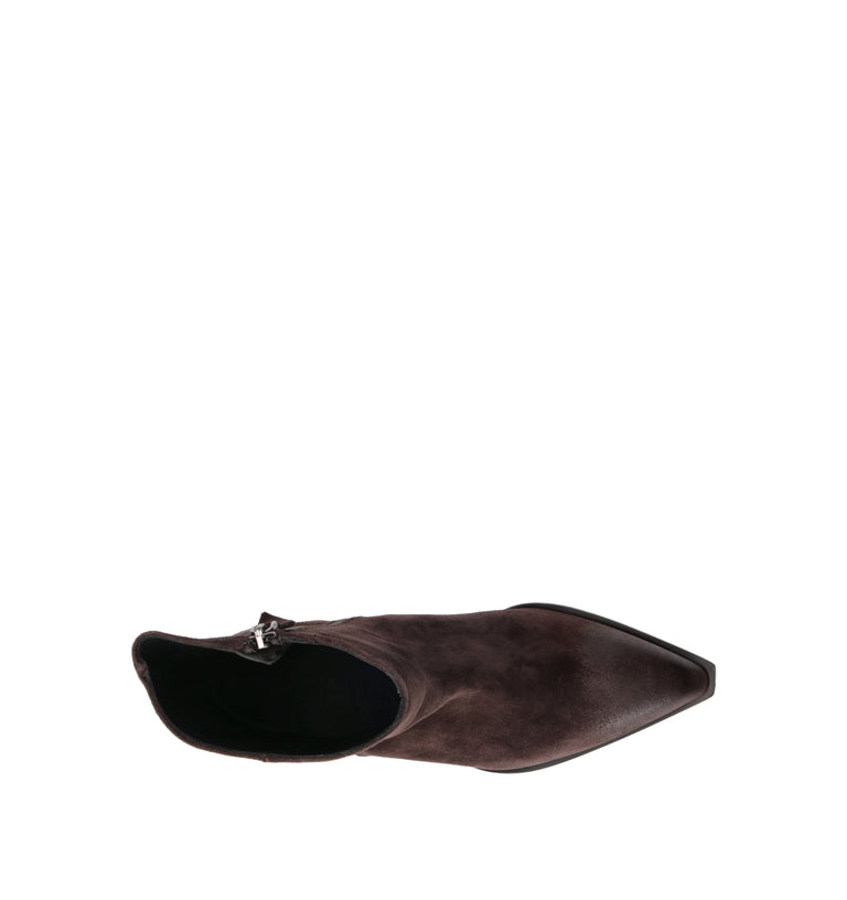 POEVE Tronchetto donna testa di moro in suede