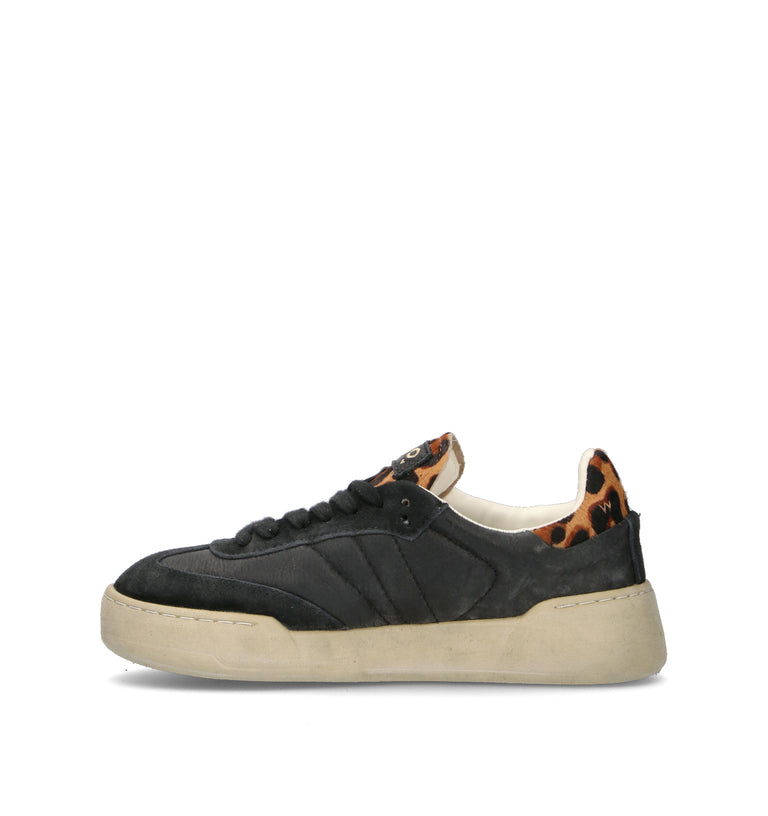 MONOWAY Sneaker donna nera in pelle