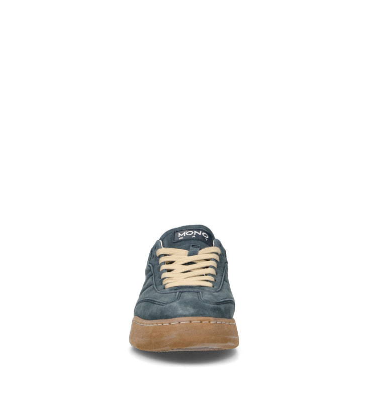 MONOWAY Sneaker uomo blu in suede