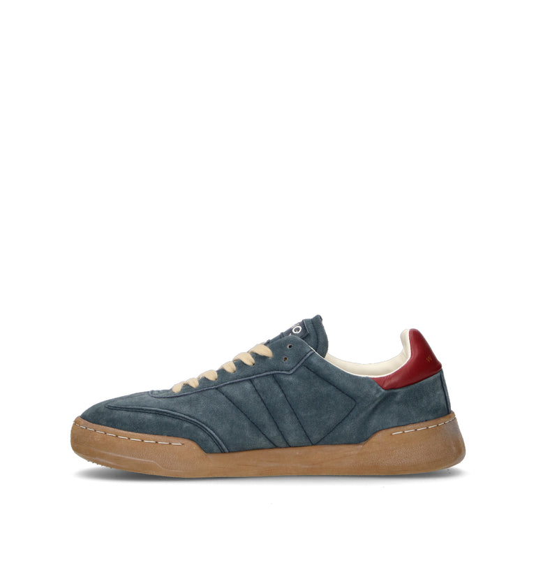 MONOWAY Sneaker uomo blu in suede