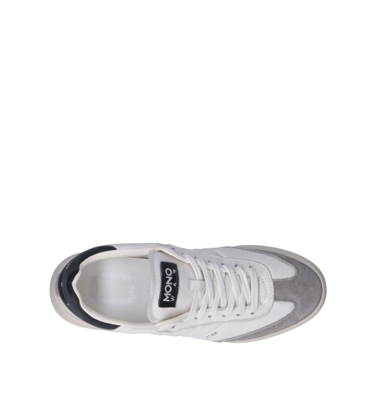 MONOWAY Sneaker uomo bianca in pelle