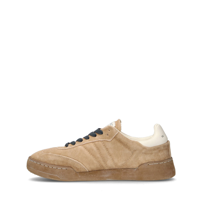 MONOWAY Sneaker uomo beige in suede