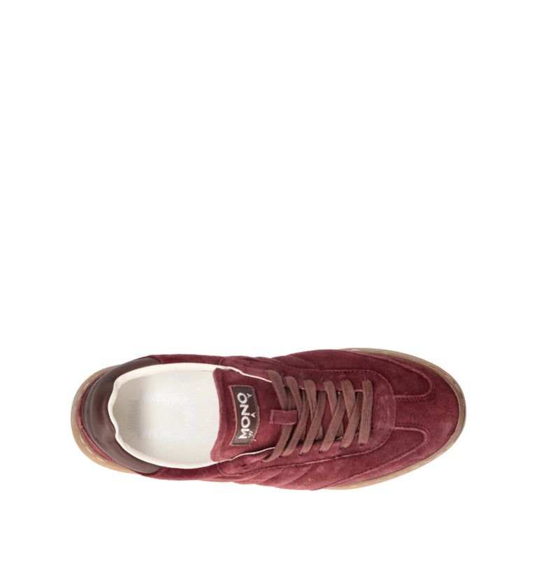 MONOWAY Sneaker uomo bordeaux in suede