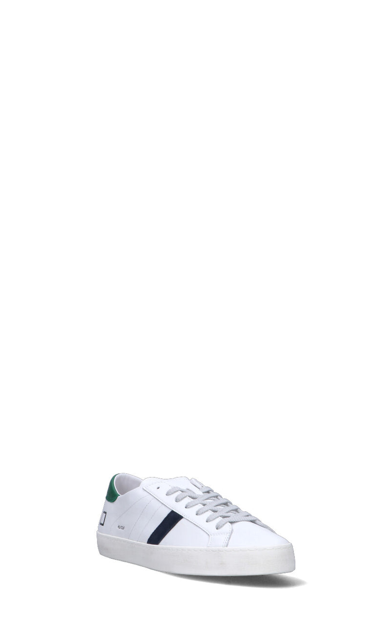 D.A.T.E. Sneaker uomo bianca/verde in pelle