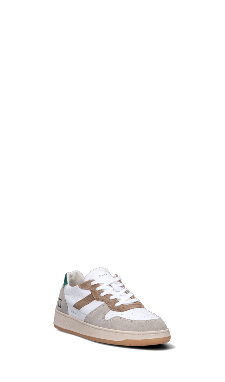 D.A.T.E. - COURT 2.0 Sneaker uomo bianca/verde in pelle