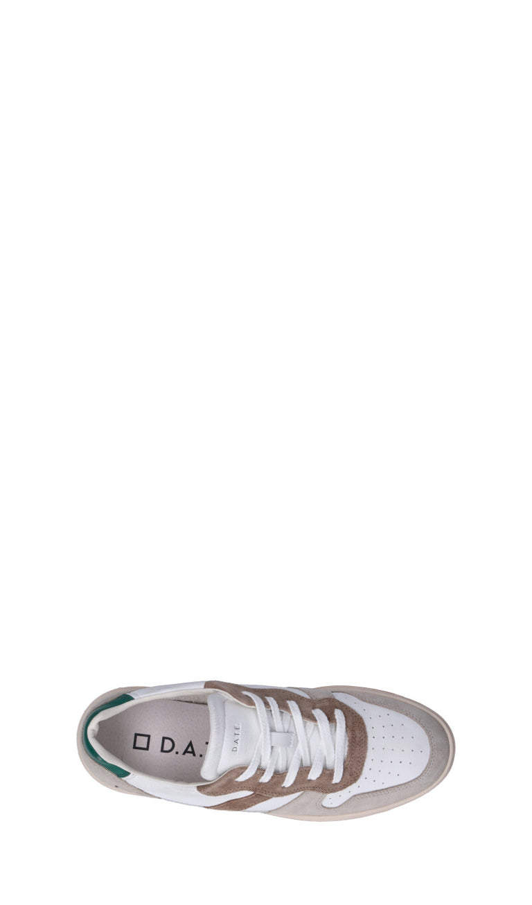 D.A.T.E. - COURT 2.0 Sneaker uomo bianca/verde in pelle