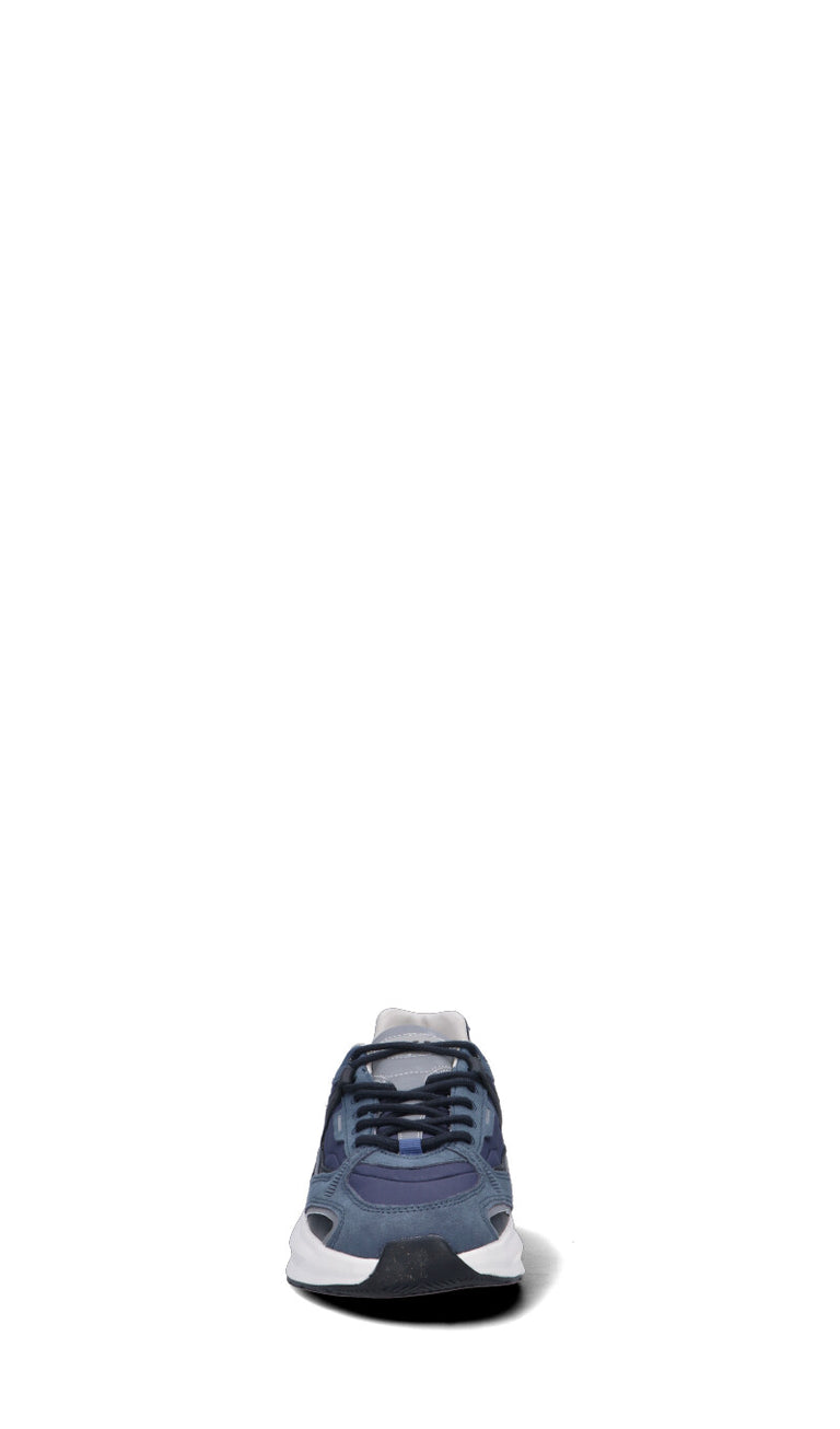 D.A.T.E. - VELA Sneaker uomo blu in suede