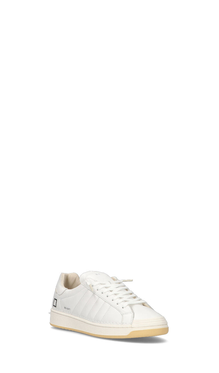 D.A.T.E. BASE SOFT Sneaker uomo bianca in pelle