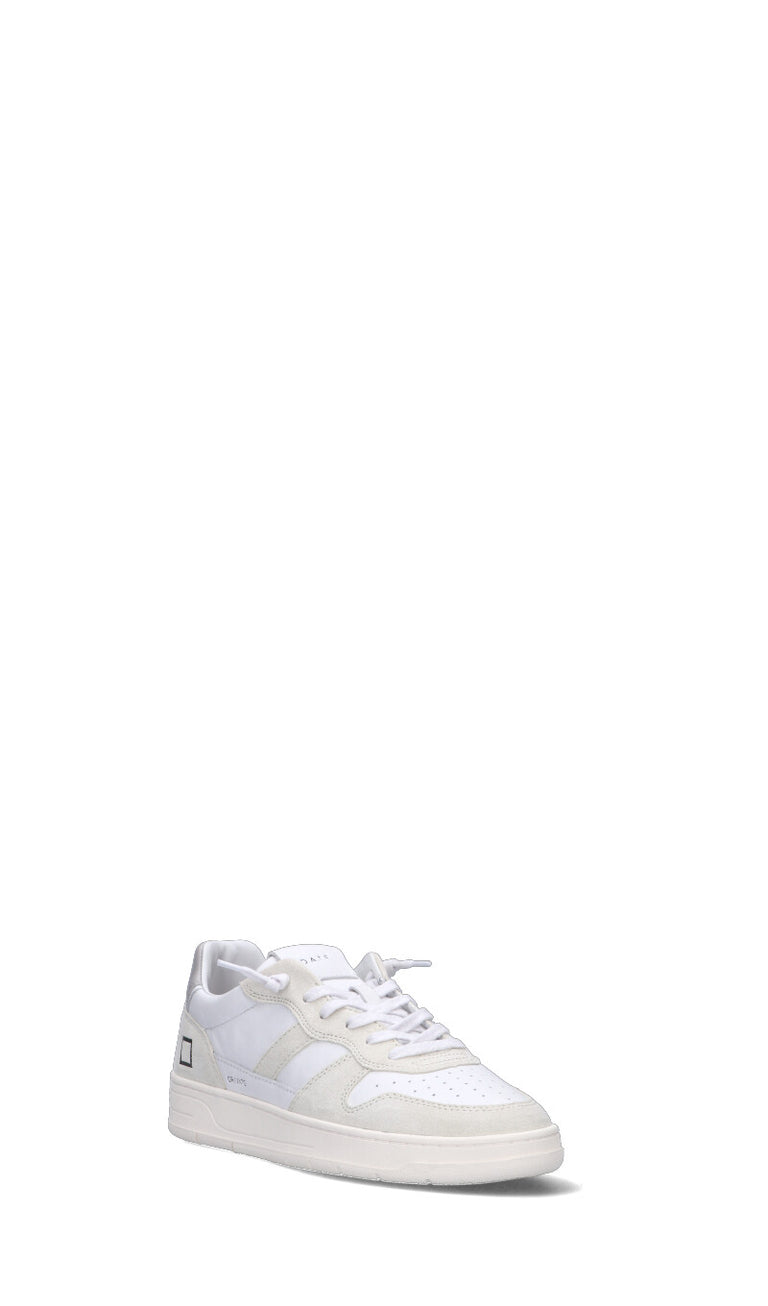 D.A.T.E. COURT 2.0 VINTAGE CALF Sneaker uomo bianca in pelle