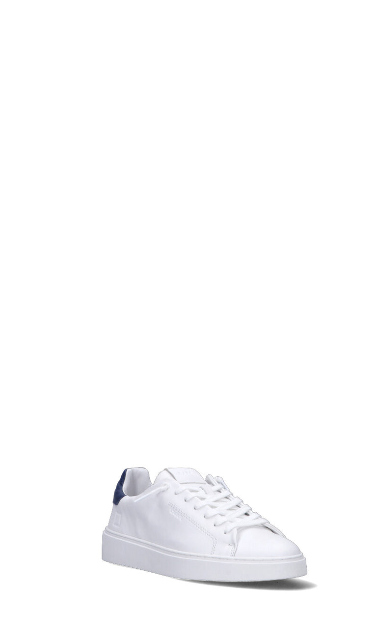 D.A.T.E. LEVANTE CALF Sneaker uomo bianca/blu in pelle