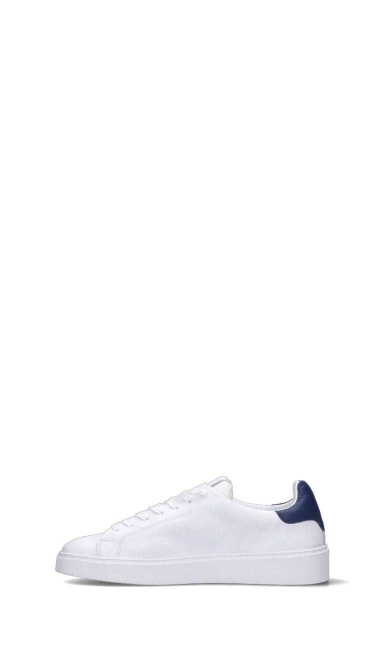 D.A.T.E. LEVANTE CALF Sneaker uomo bianca/blu in pelle