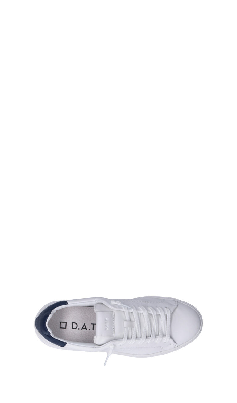 D.A.T.E. LEVANTE CALF Sneaker uomo bianca/blu in pelle