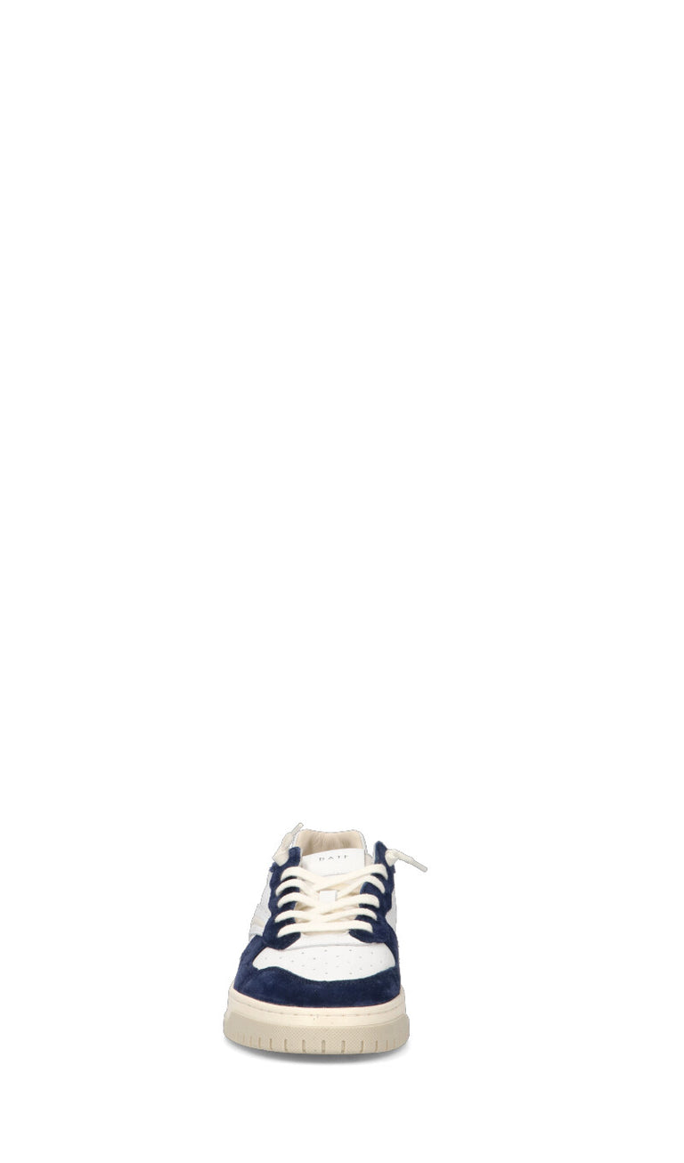 D.A.T.E. TORNEO COLORED Sneaker uomo bianca/blu in pelle