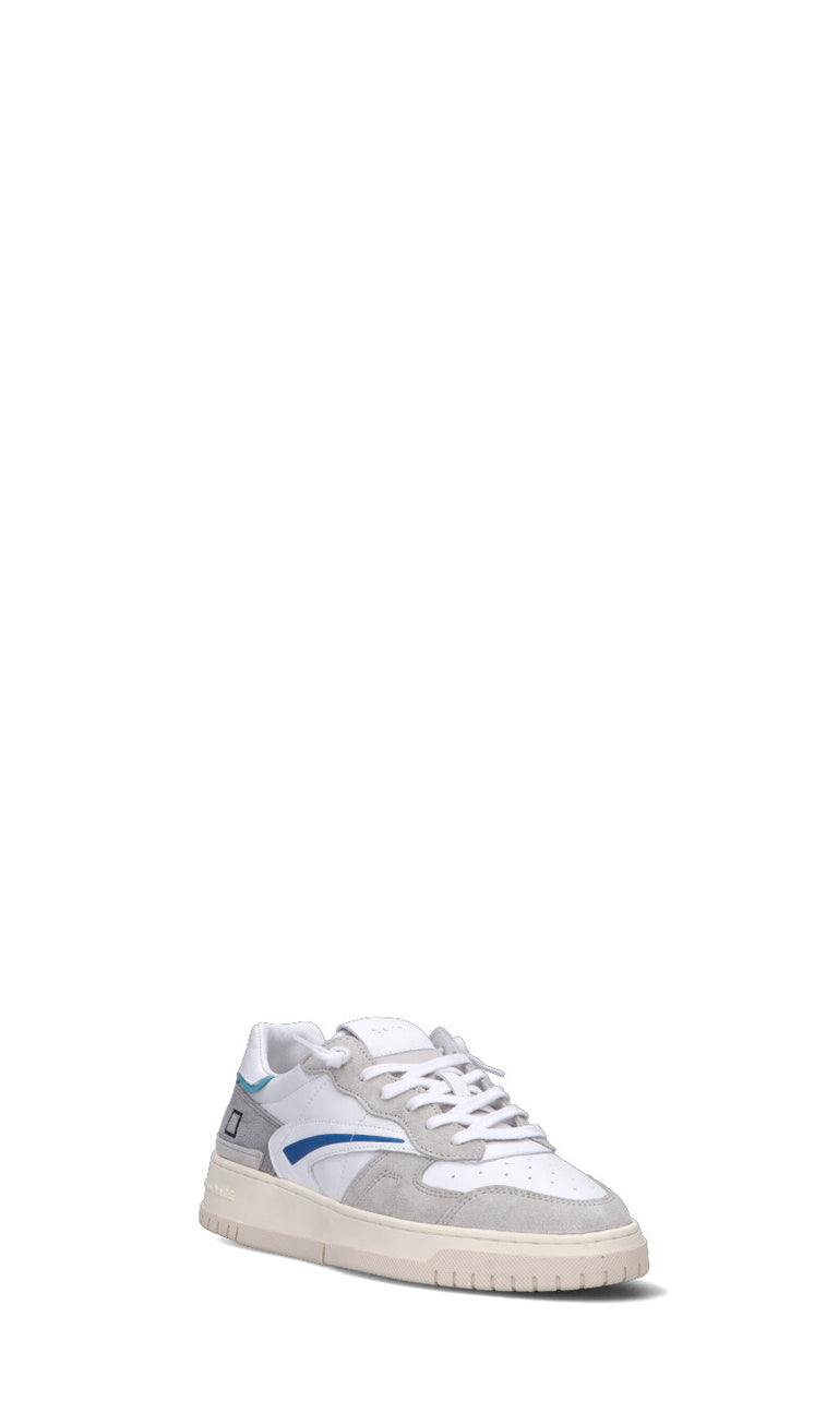 D.A.T.E. TORNEO PURE SOFT Sneaker uomo bianca/grigia in pelle