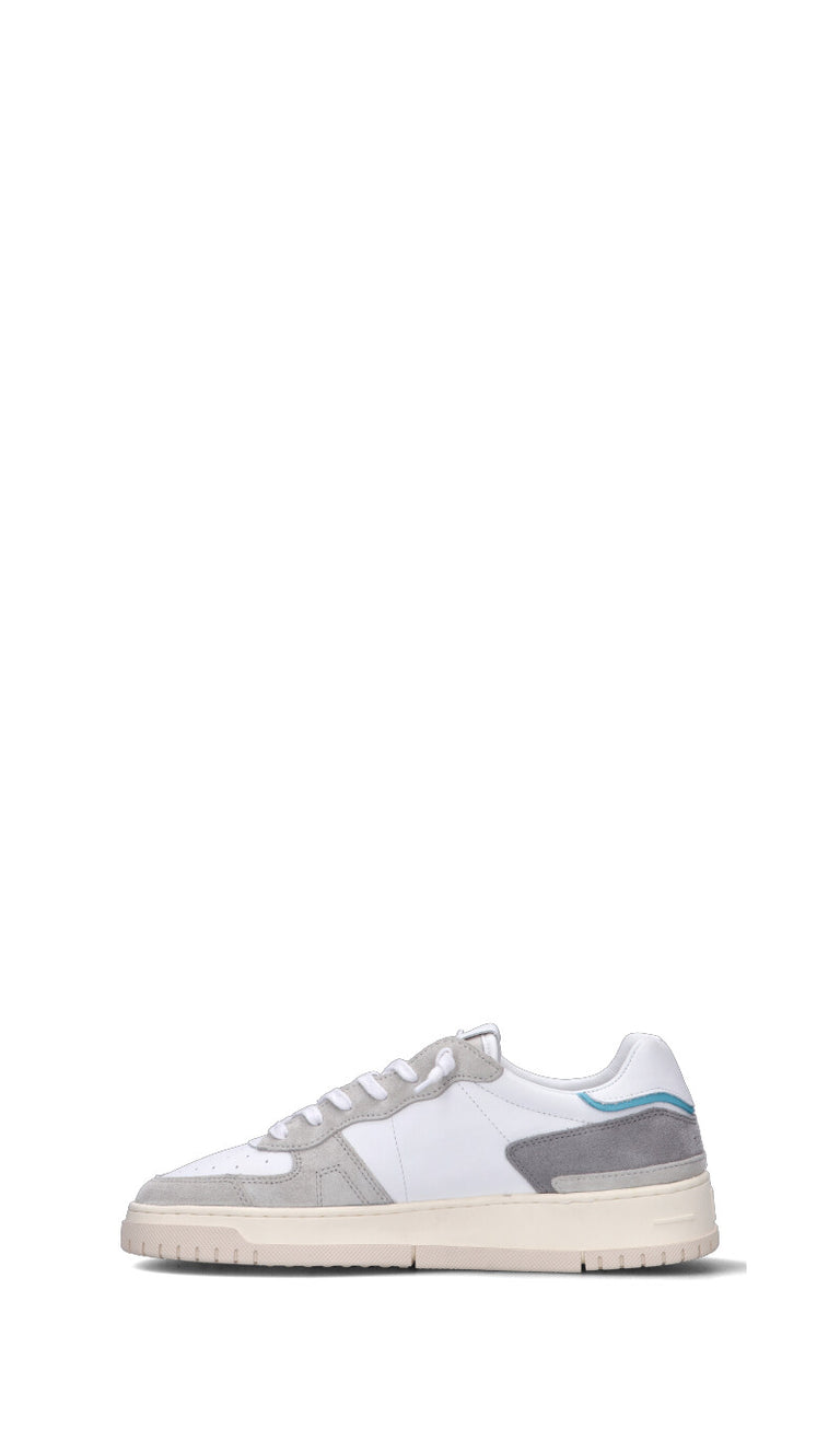 D.A.T.E. TORNEO PURE SOFT Sneaker uomo bianca/grigia in pelle