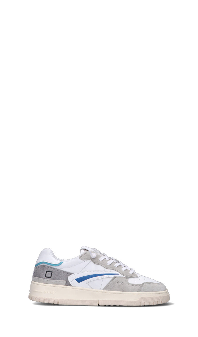 D.A.T.E. TORNEO PURE SOFT Sneaker uomo bianca/grigia in pelle