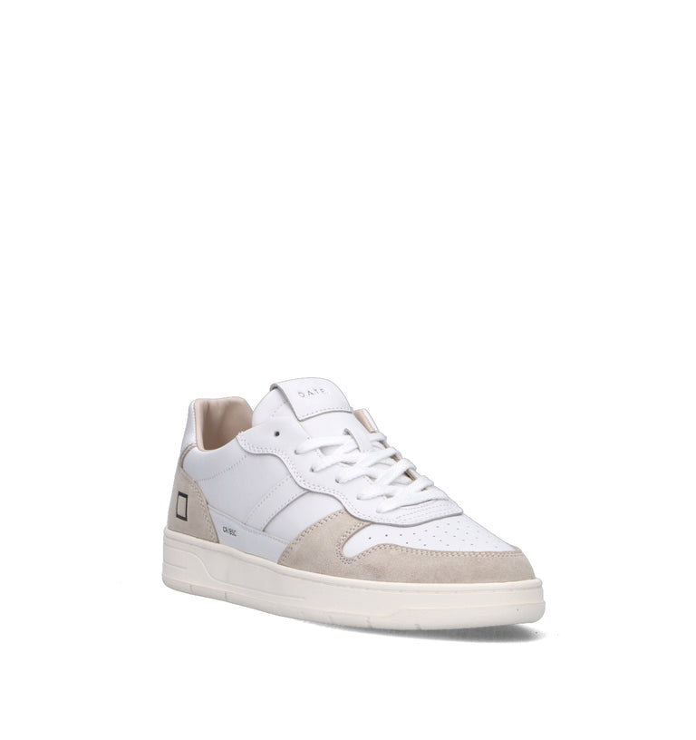 D.A.T.E. Sneaker uomo bianca in pelle