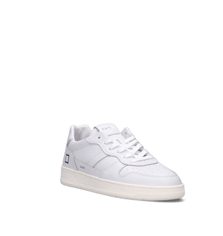 D.A.T.E. Sneaker uomo bianca in pelle
