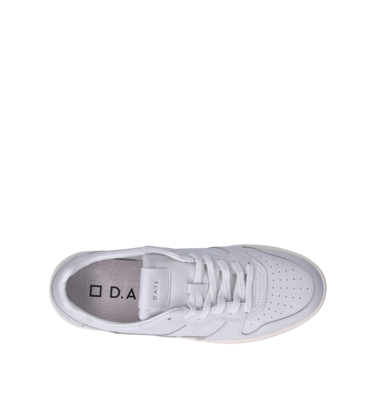 D.A.T.E. Sneaker uomo bianca in pelle