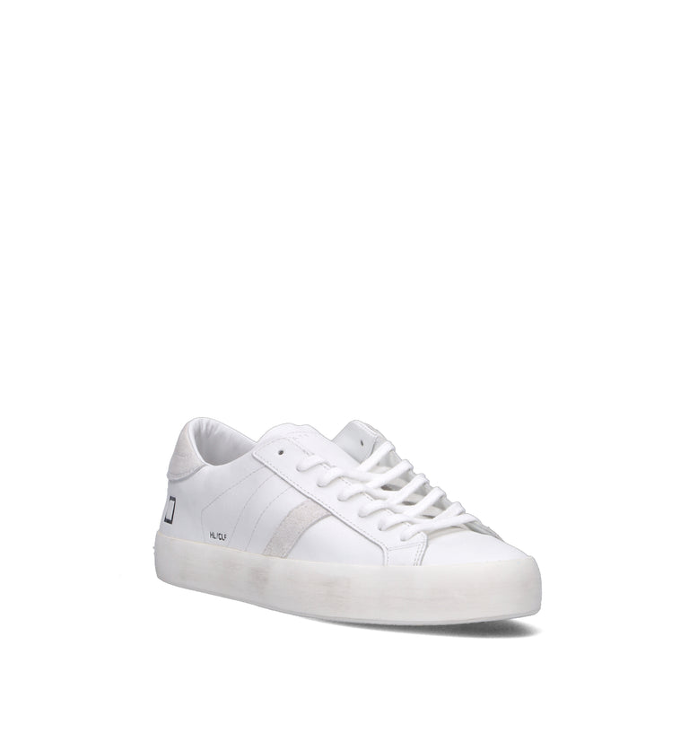 D.A.T.E. Sneaker uomo bianca in pelle