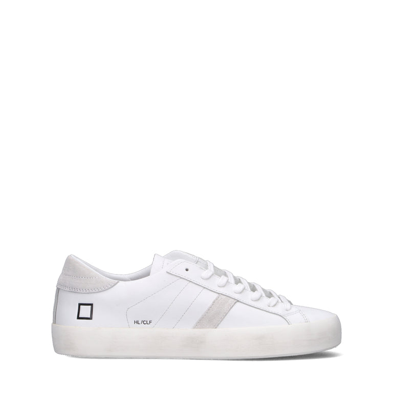 D.A.T.E. Sneaker uomo bianca in pelle