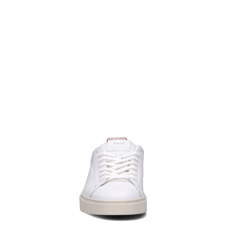 D.A.T.E. Sneaker uomo bianca/marrone in pelle