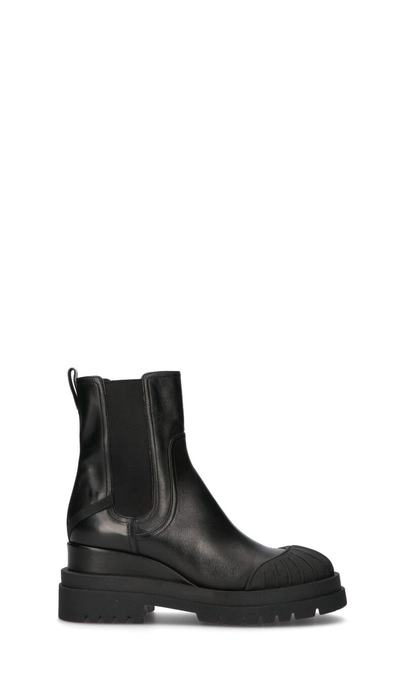 PREMIATA Tronchetto donna nero in pelle