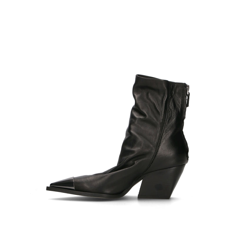 MIMMU' Tronchetto donna nero in pelle