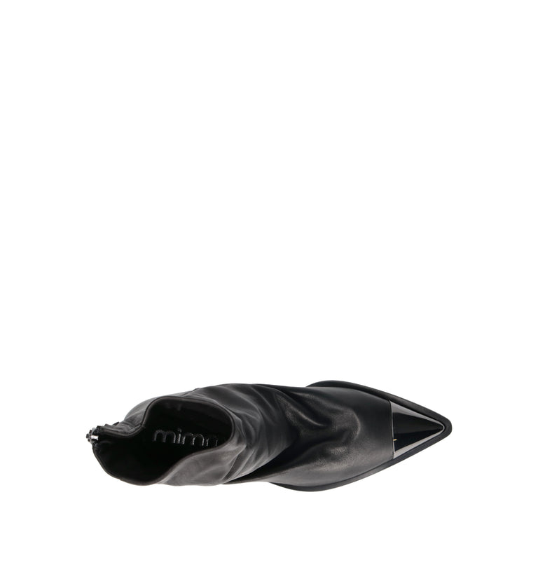 MIMMU' Tronchetto donna nero in pelle