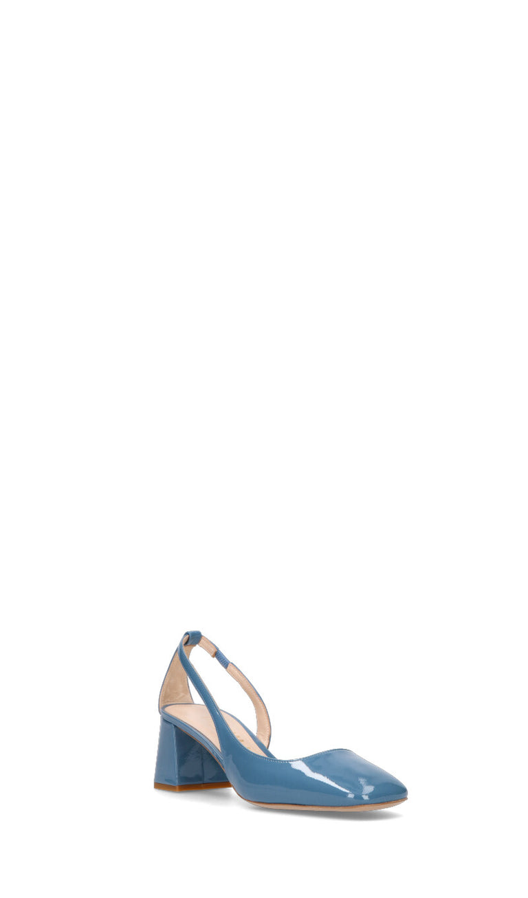 GIANMARCO F Decollete donna blu in pelle
