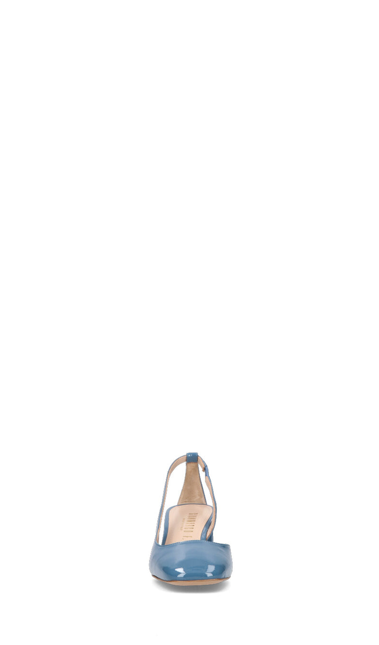 GIANMARCO F Decollete donna blu in pelle