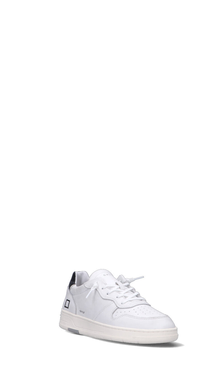 D.A.T.E. COURT CALF Sneaker umo bianca/nera in pelle