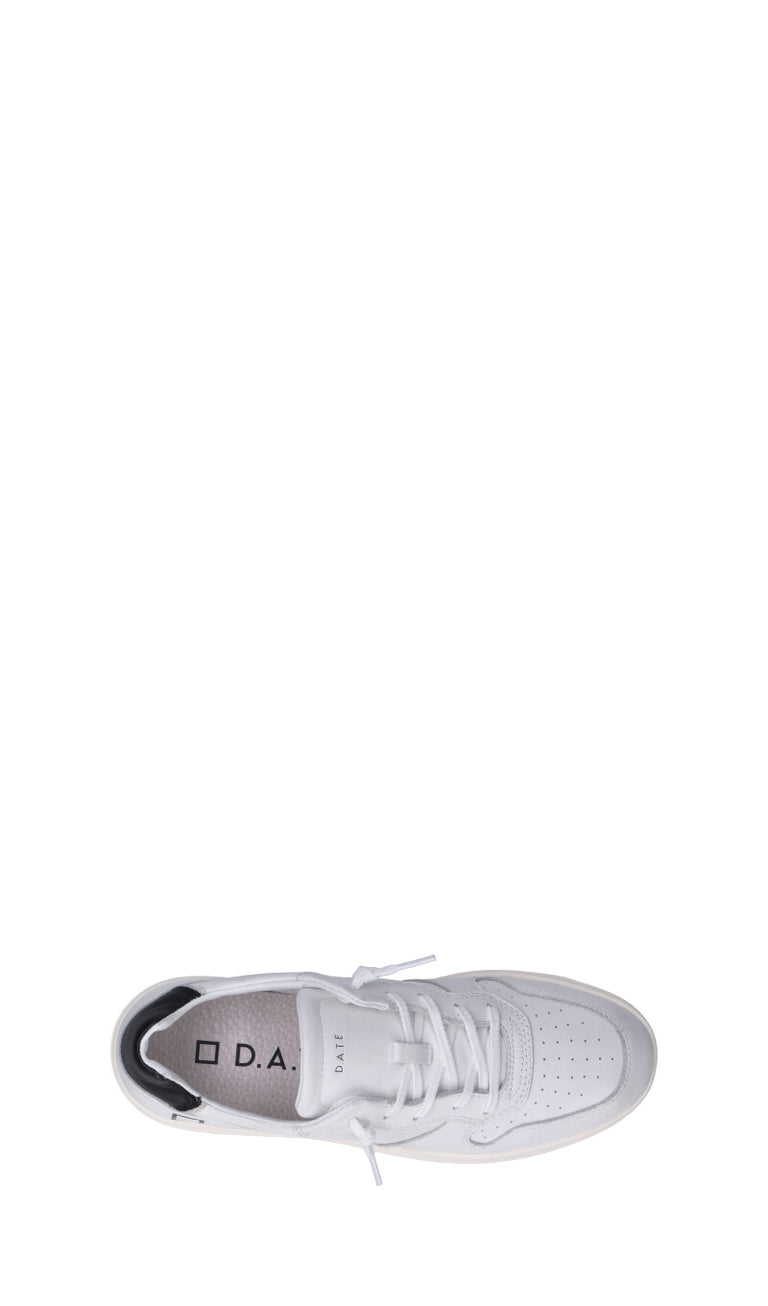 D.A.T.E. COURT CALF Sneaker umo bianca/nera in pelle