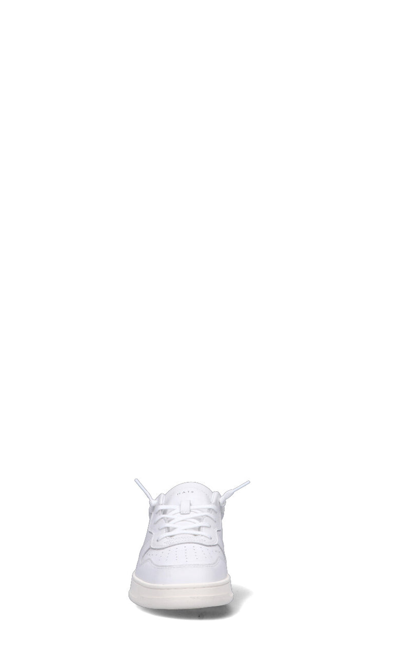 D.A.T.E. COURT CALF Sneaker umo bianca/verde in pelle