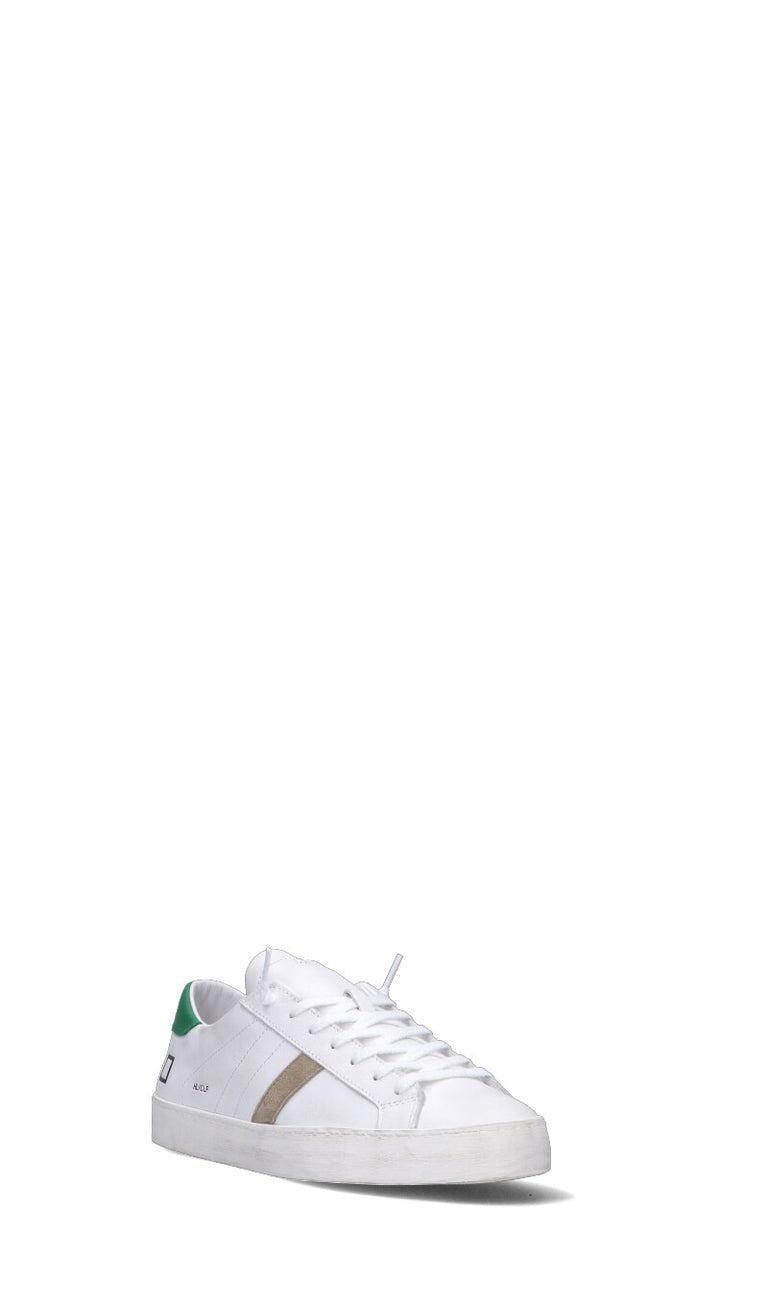 D.A.T.E. HILL LOW CALF Sneaker uomo bianca/verde in pelle