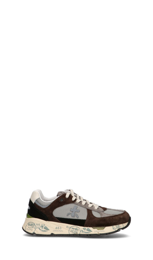 PREMIATA Sneaker uomo marrone/grigia in pelle