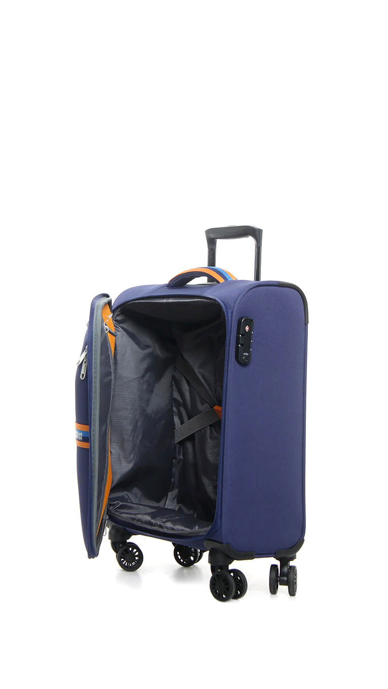 AMERICAN TOURISTER Bright life Trolley medio blu
