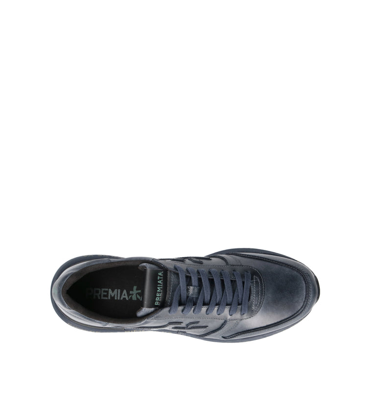 PREMIATA Sneaker uomo blu in pelle