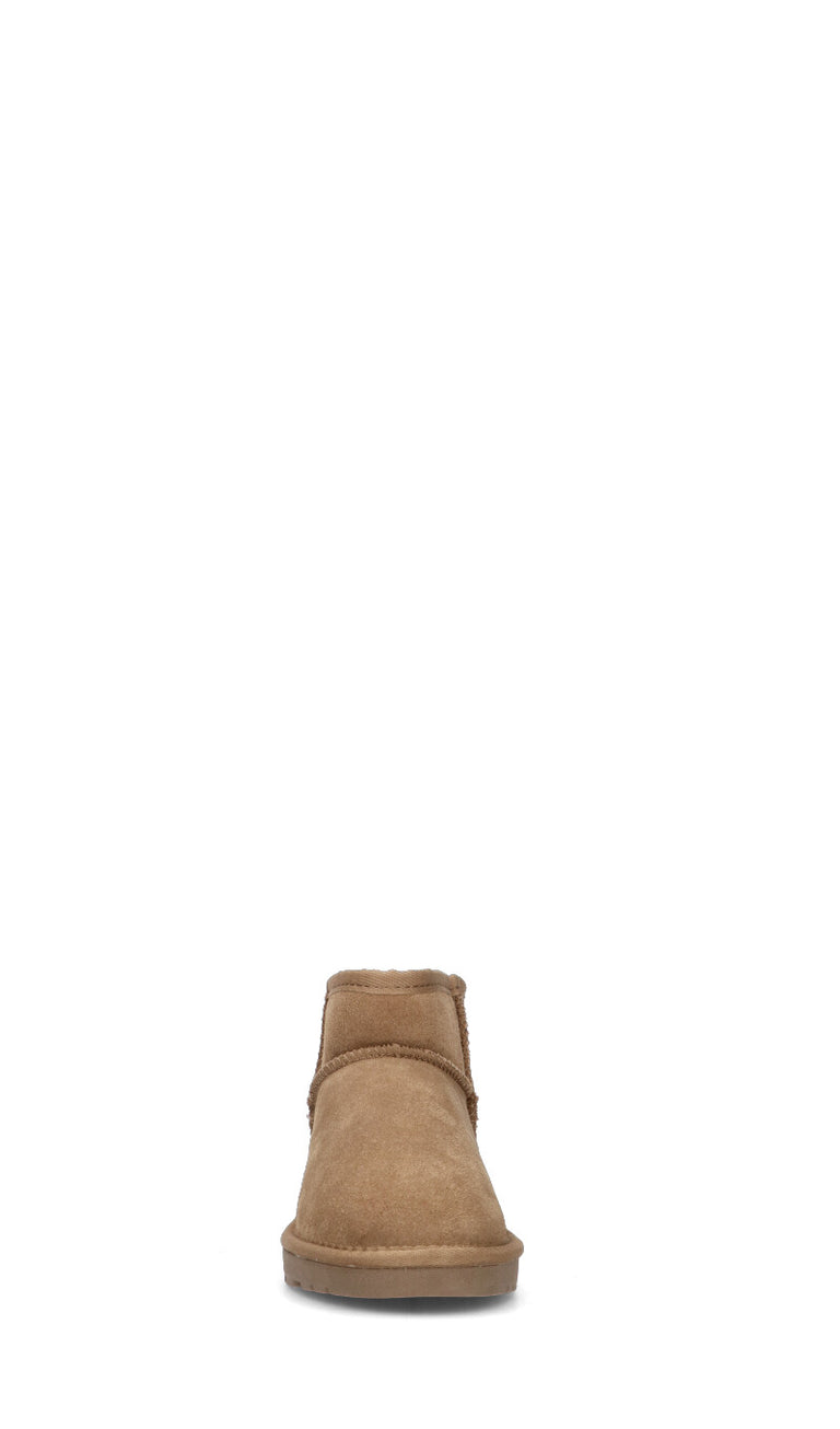 EMIDI' Stivaletto pelo donna toffee in suede