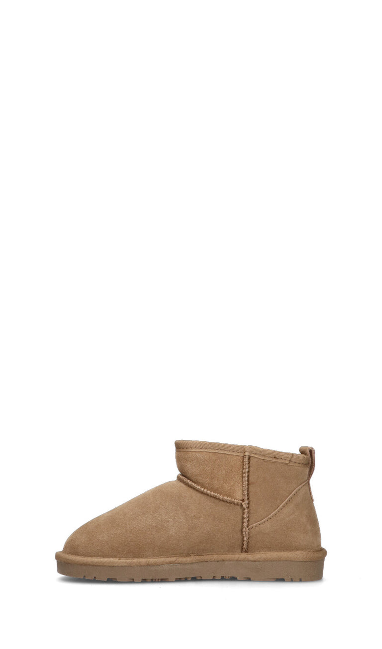 EMIDI' Stivaletto pelo donna toffee in suede