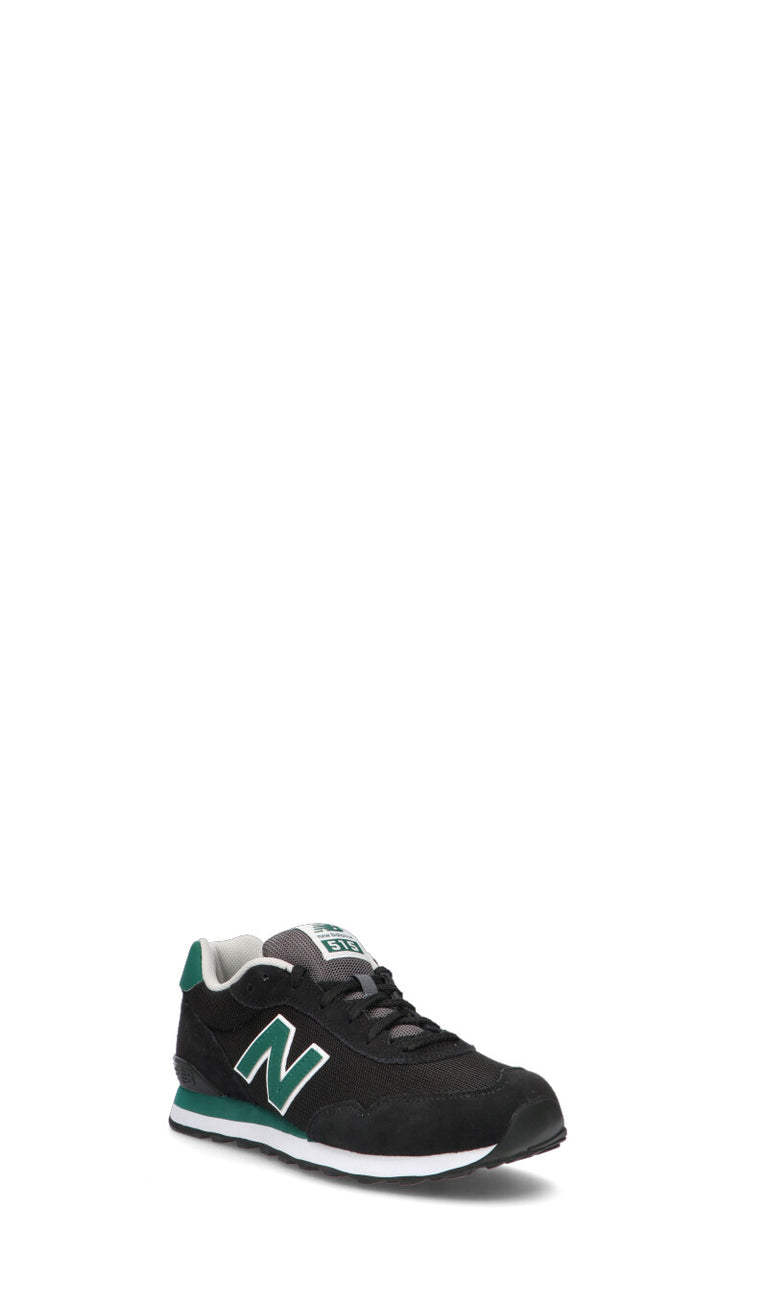 NEW BALANCE 515 Sneaker uomo nera e azzurra in suede