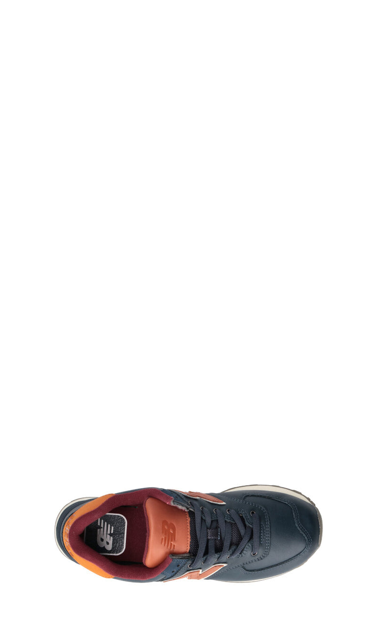 NEW BALANCE Sneaker uomo blu in pelle