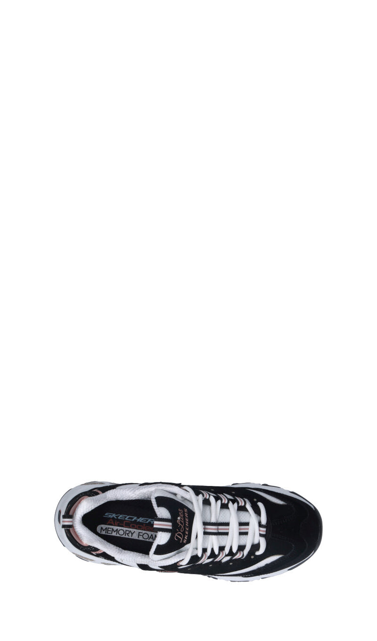 SKECHERS SPORT Sneaker donna nera/bianca in pelle