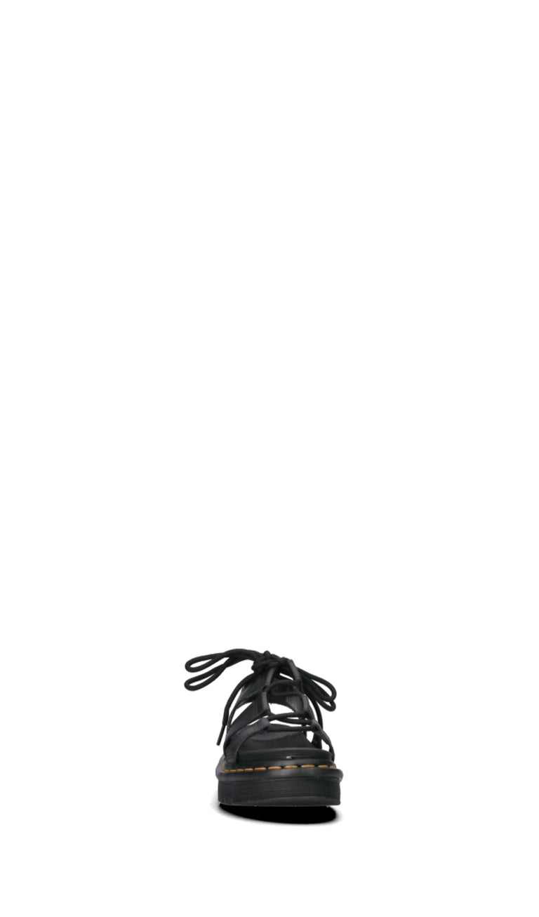 DR. MARTENS Sandalo donna nero in pelle