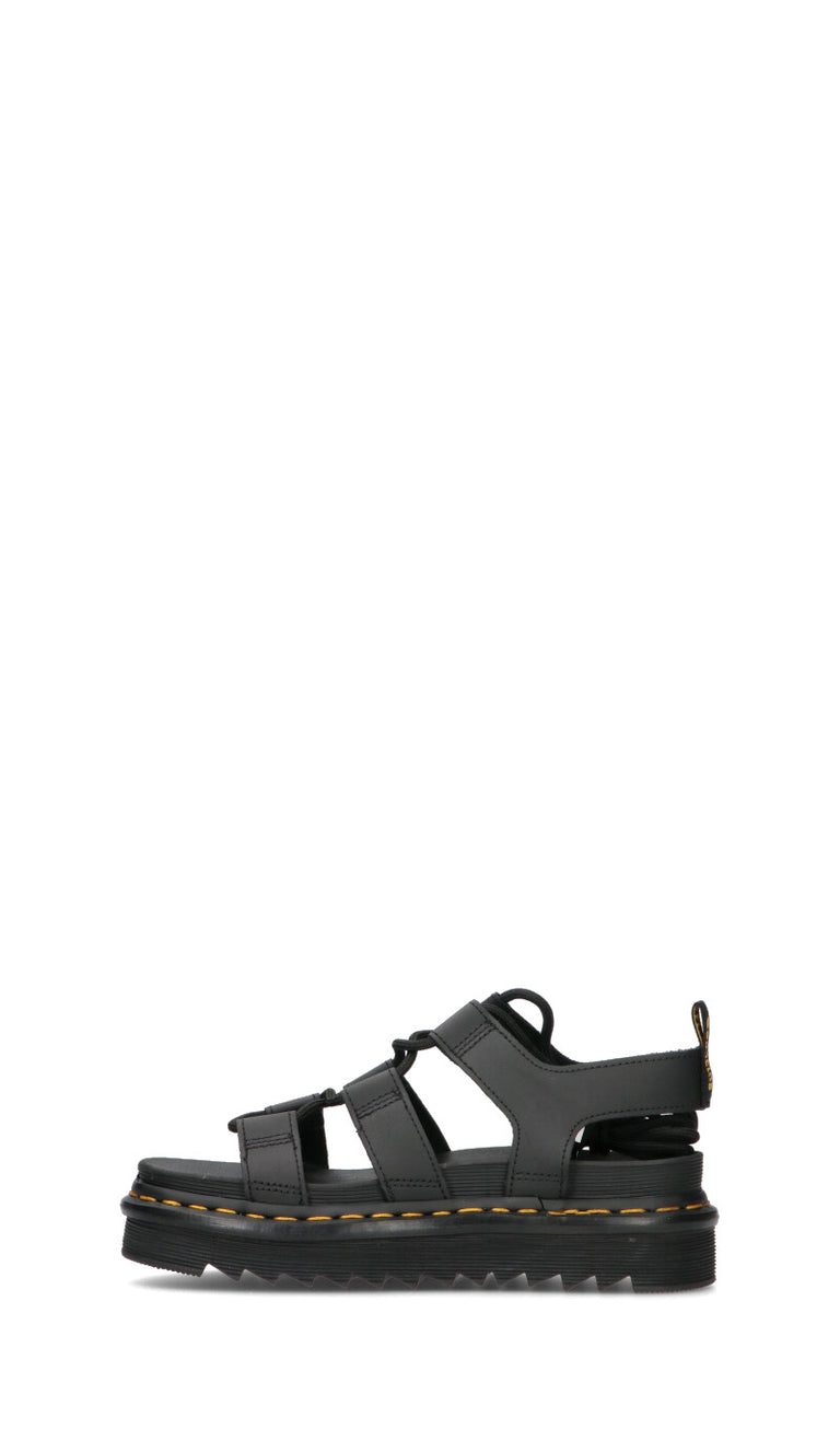DR. MARTENS Sandalo donna nero in pelle