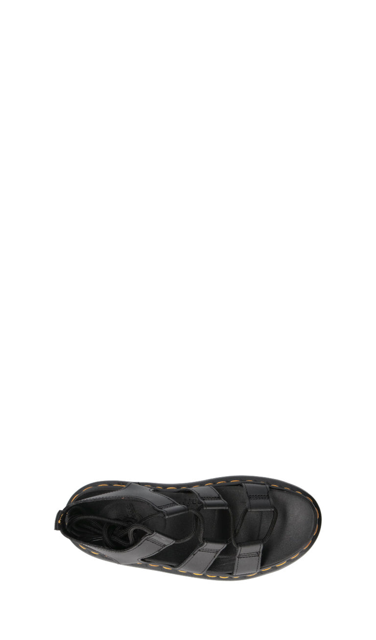 DR. MARTENS Sandalo donna nero in pelle