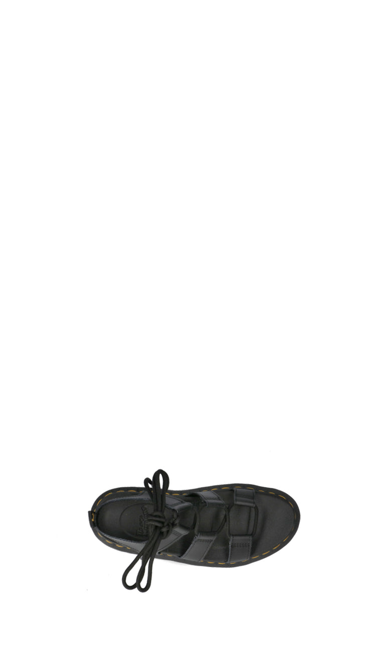 DR. MARTENS Sandalo donna nero in pelle