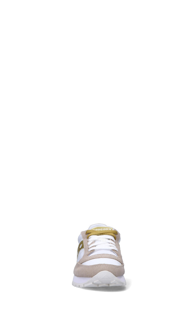 SAUCONY Sneaker donna bianca/oro/beige in suede